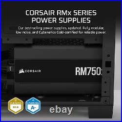 Rm750X Fully Modular Low-Noise ATX Power Supply ATX 3.1 Compliant Pcie 5.1 S