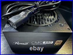 Rosewill CMG Series, CMG850, 850W Power Supply, 80 PLUS GOLD. BLACK Never Used