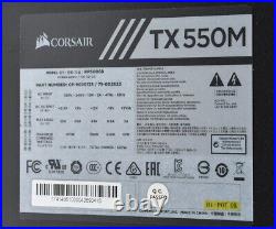 TX550M CORSAIR ATX 550W power supply RPS0068 / #Z L26P 6100