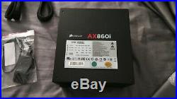 Used CORSAIR AXi Series, AX860i, 860 Watt, 80+ Platinum Certified, Fully Modular