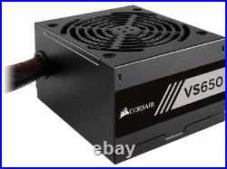 VS650 650W computer power supply 80 PLUS White Certified 12cm fan active PFC PSU